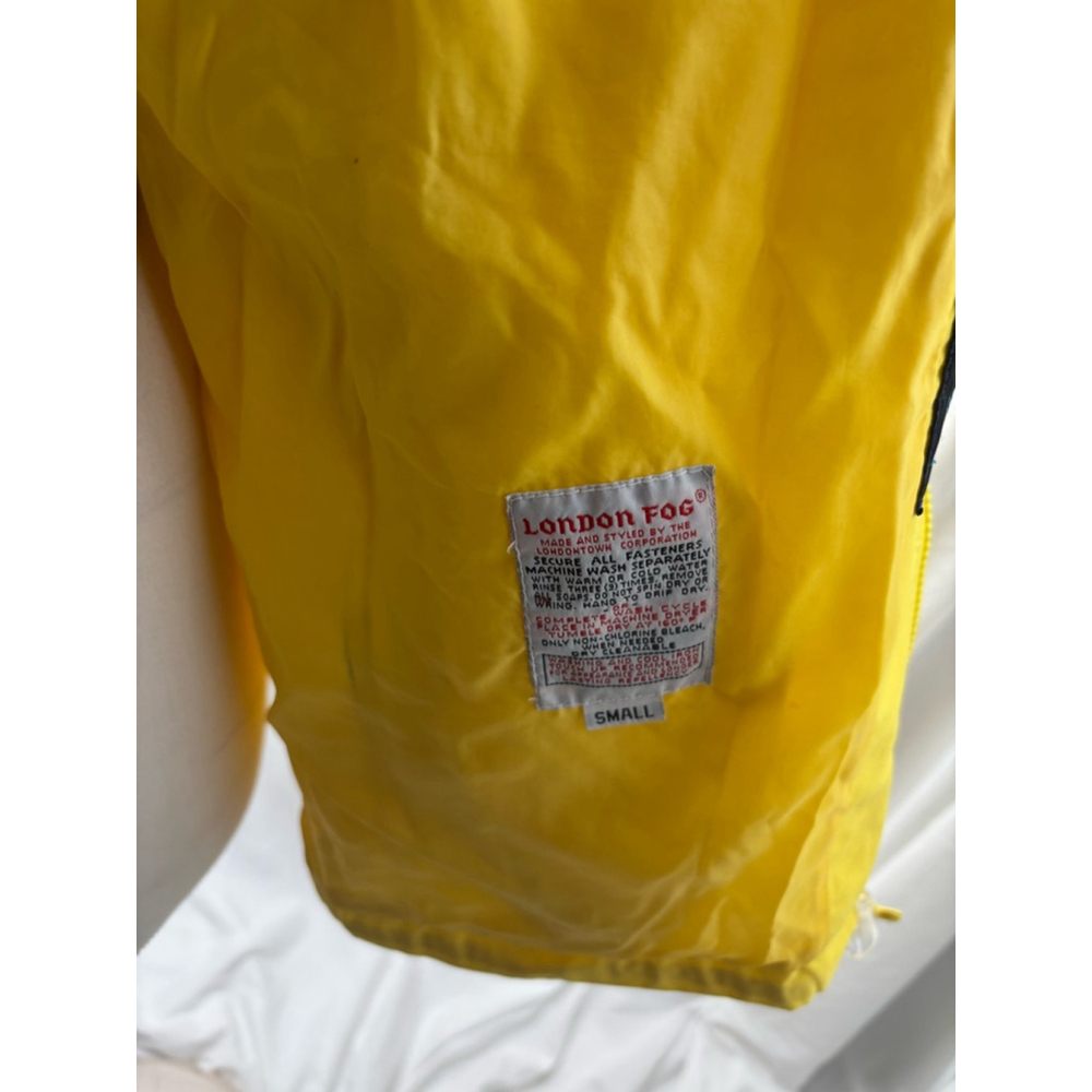 Women's London Fog Yellow & Blue Jacket Size S - Picture 7 of 9